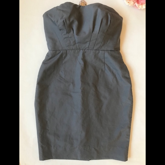 J. Crew Dresses & Skirts - J. Crew Elegant Mink Gray Strapless Dress